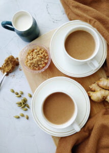 jaggery masala tea in cups