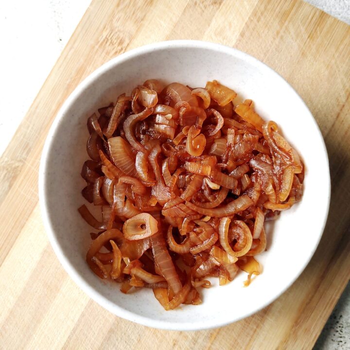 oil-free caramelized onions