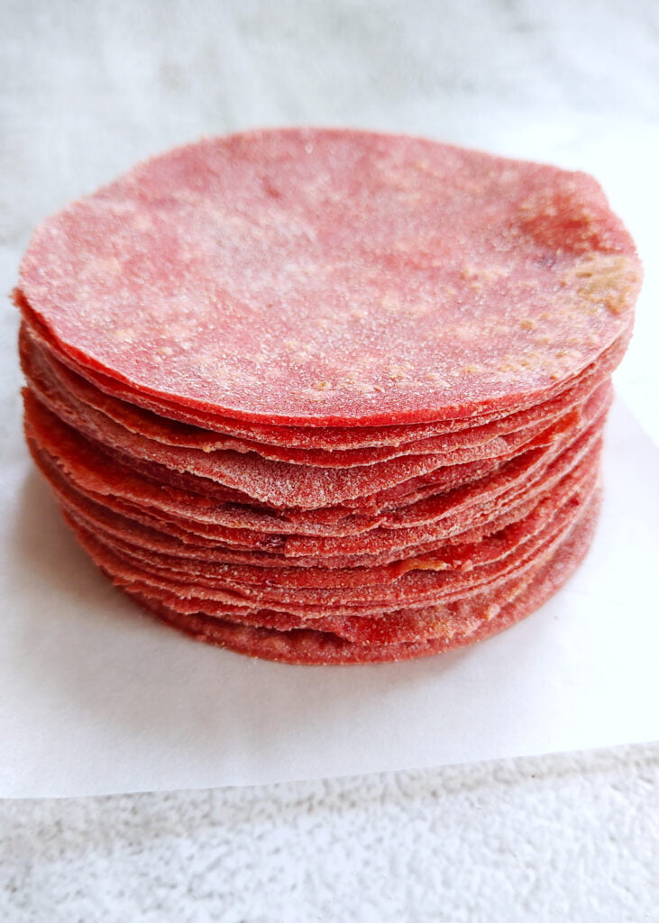 beet tortillas