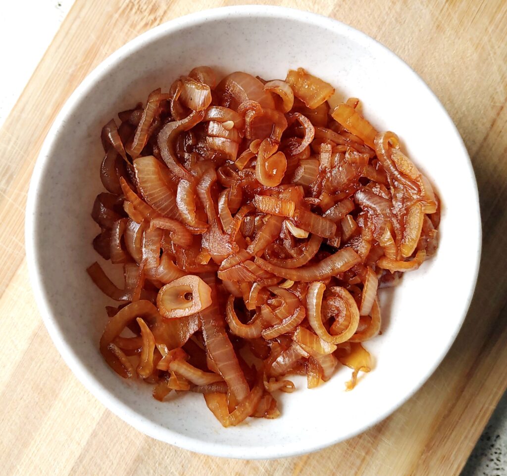 oil-free caramelized onions