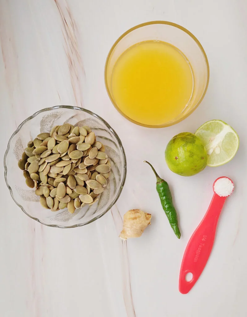 oil - free roasted pumpkin seed dressing ingredients