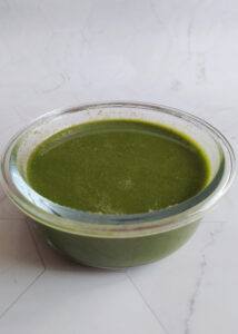 featured image of mint coriander chutney served in a bowl