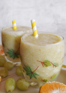 4 ingredients grape orange slushy served in glasses featured image