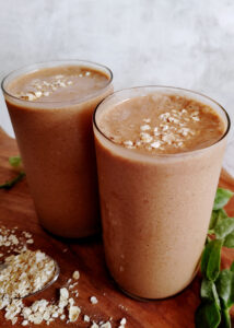 coffee smoothie served in glasses