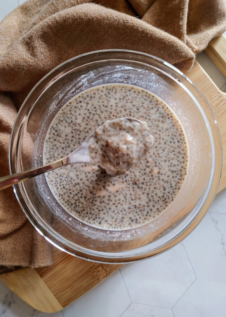 chia pudding in a bowl
