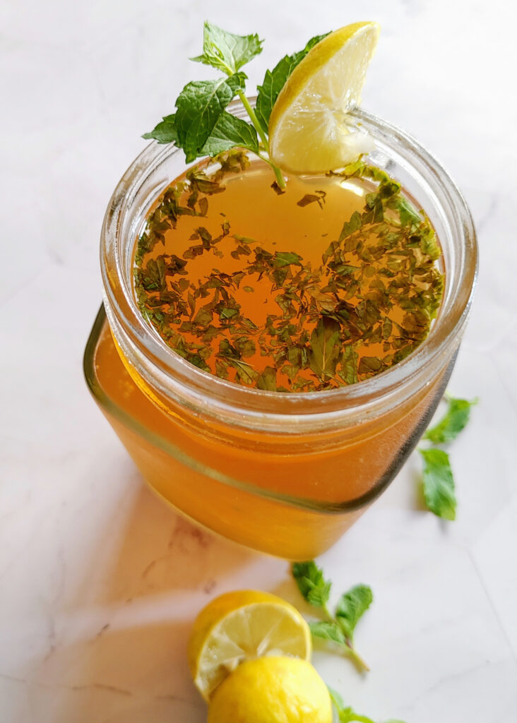 iced tea in a glass