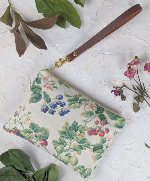 Berries and Cream Wristlet Purse Berries and Cream Wristlet Purse