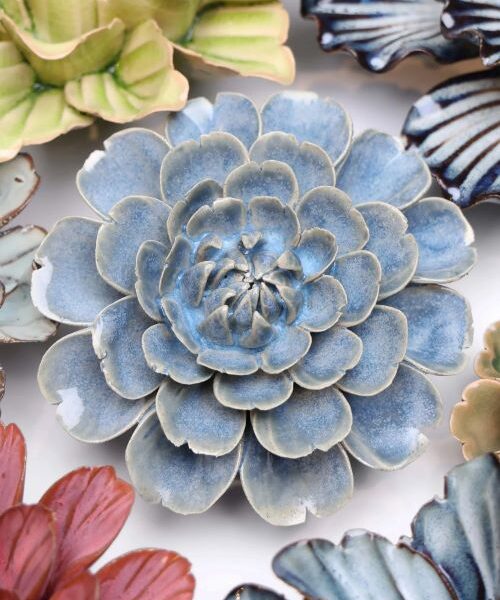 Ceramic Medium Blue Rose Ceramic Medium Blue Rose